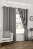 Waffle Eyelet/Ring Top Lined Curtain Pairs