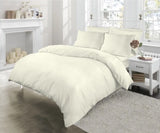 Plain dyed Single Duvet & Pillowcase Set 100% soft cotton