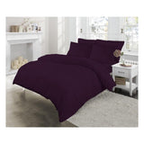 Plain dyed Double Duvet & Pillowcase Set 100% soft cotton