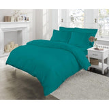 Plain dyed Single Duvet & Pillowcase Set 100% soft cotton