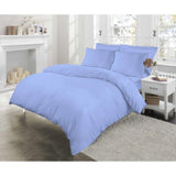 Plain dyed Double Duvet & Pillowcase Set 100% soft cotton