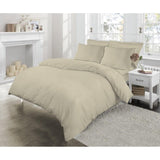 Plain dyed Double Duvet & Pillowcase Set 100% soft cotton