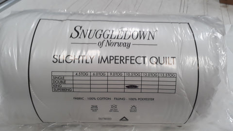 Snuggledown Hollowfibre Duvet - 10.5 Tog - Single, Double, King,Superking (slightly imperfect)
