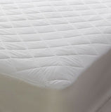 Polycotton mattress protector for 3'6" x 7' bed 107cm x 213cm bed 13" depth