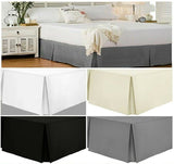 Luxury 2'6"box pleat base valance (under the mattress) sheet 21 colours