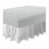 Fitted Valance Sheet 2'6" X 5'9" Bed 16" Box pleated valance 50/50 polycotton