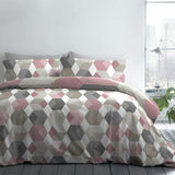 Hexagon Easy Care Reversible Duvet Cover