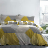 Hexagon Easy Care Reversible Duvet Cover