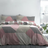 Hexagon Easy Care Reversible Duvet Cover