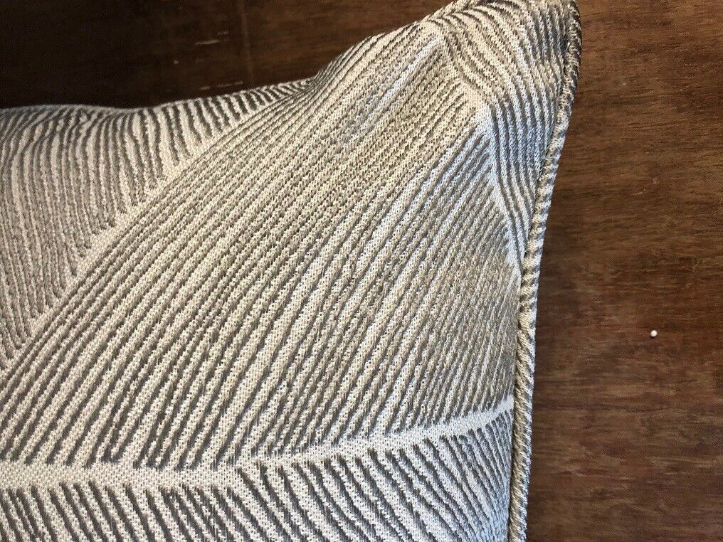 Hugo Cushions Natural & Grey Silver Geometric 18" x 18" with or without pads