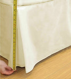 Box pleated 3'6" x 6'6" Fitted Valance Sheet (over mattress) 16" valance easycare polycotton