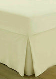 Luxury 2'6" Box pleated Fitted valance (over mattress) sheet easycare polycotton