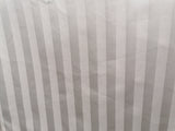 Hotel Quality Grey 300 T/c 100% Cotton Sateen Stripe 2'6" x 5'9" fitted sheets
